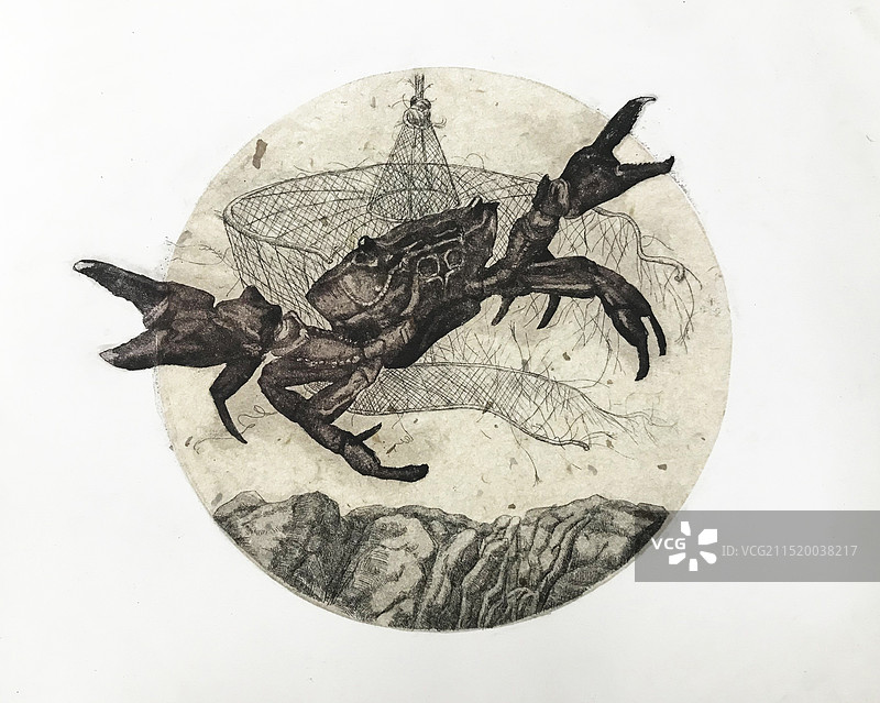 《南海记——捕蟹》图片素材