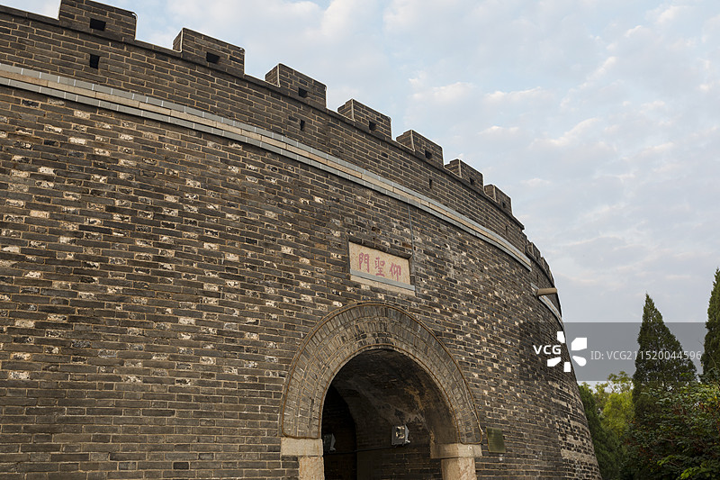 曲阜明故城北门仰圣门图片素材