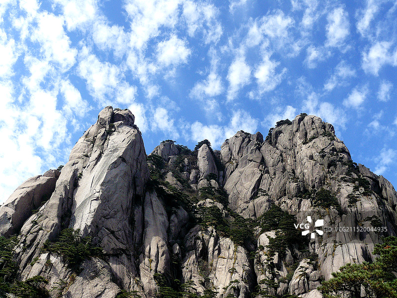 黄山莲花峰图片素材