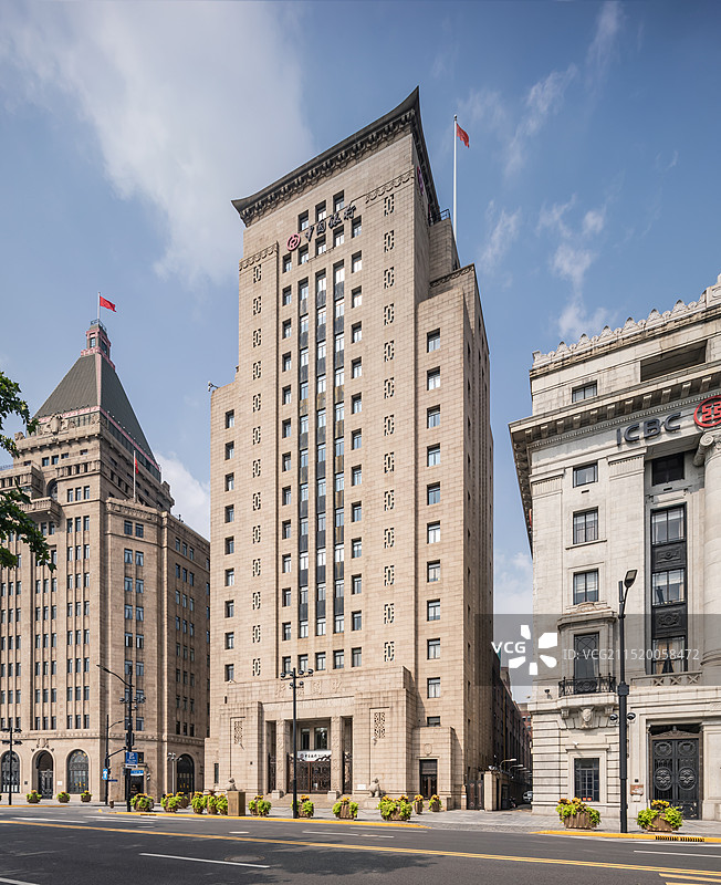 上海外滩万国建筑 中国银行大楼图片素材
