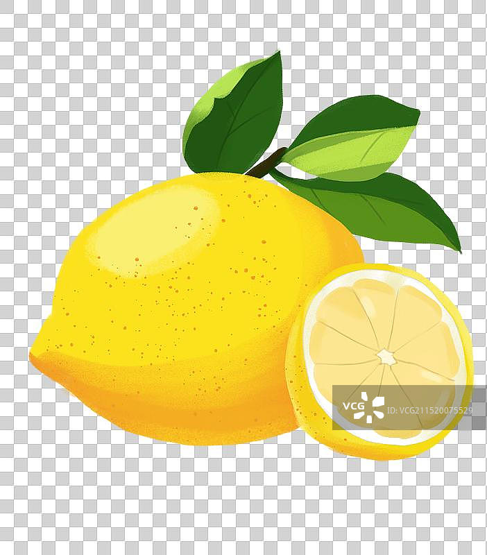柠檬插画图片素材