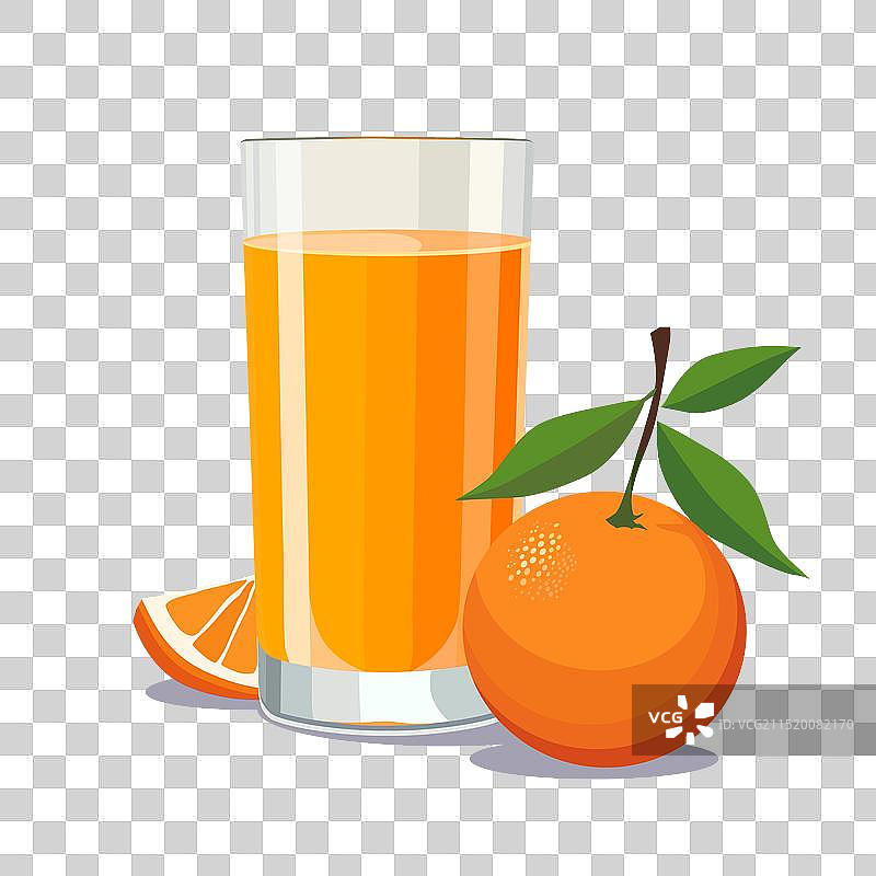 一杯新鲜的红色鲜榨橙汁图片素材
