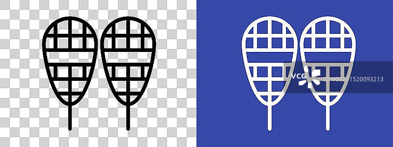 冬季雪鞋户外运动图标图片素材