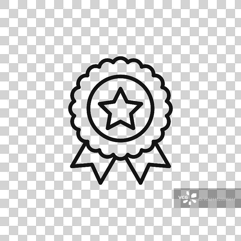 奖章图标，适用于奖励图片素材