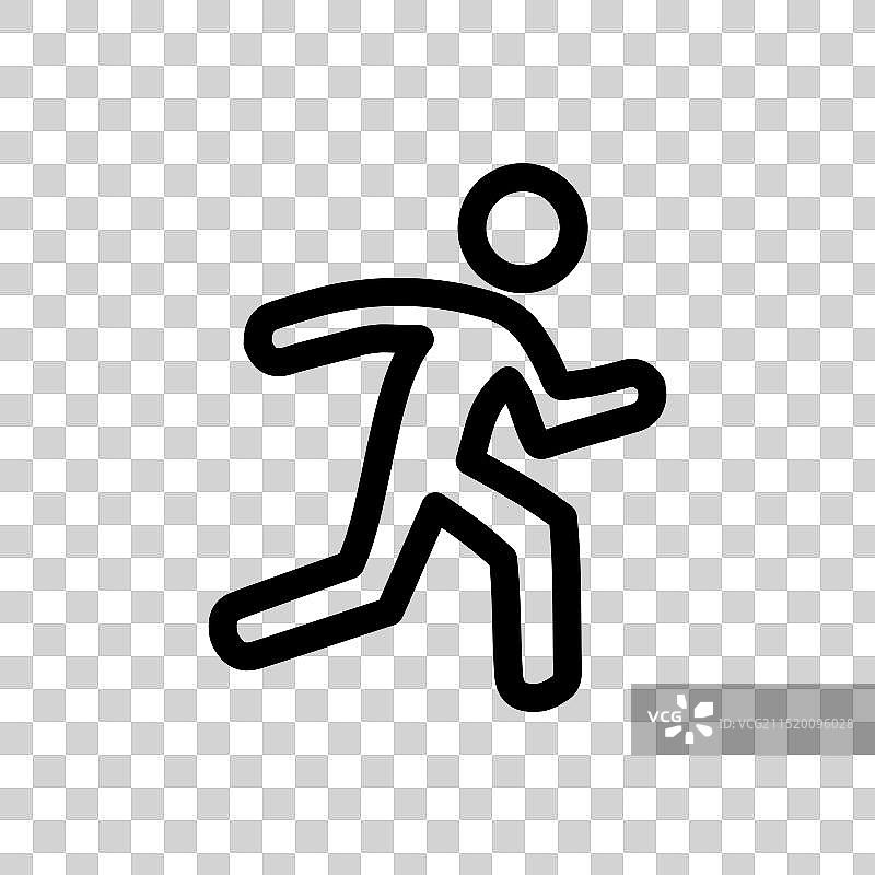 健身运动图标，适用于健身和健康图片素材