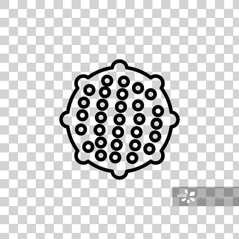 理疗按摩球图标，适用于身体治疗图片素材