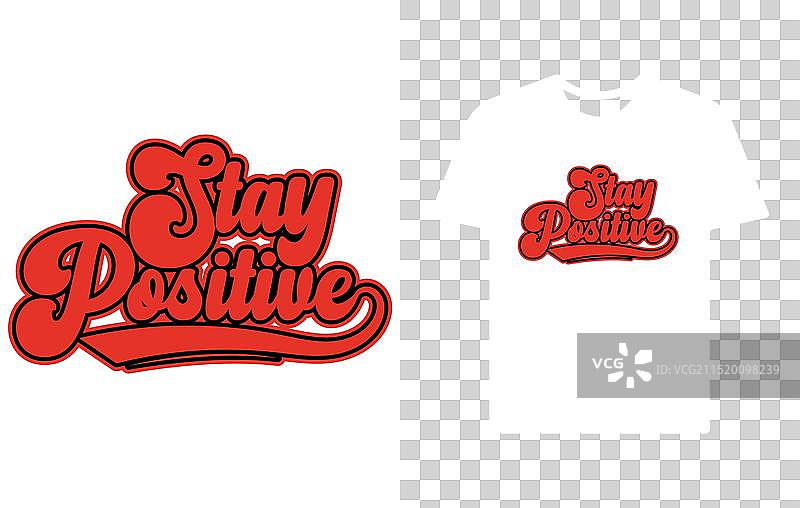 保持乐观的涂鸦字体艺术设计图片素材