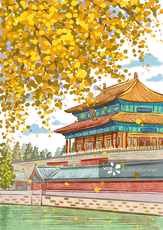 风景插画图片素材