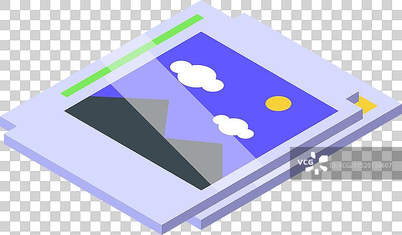 显示风景的数字照片编辑软件图片素材