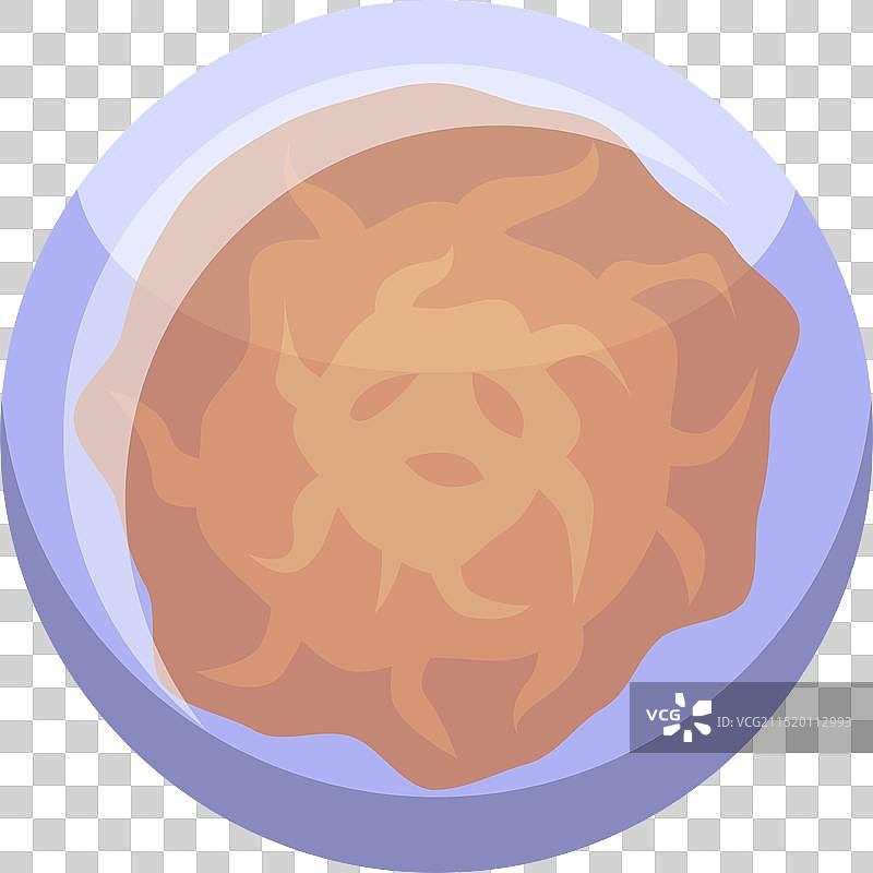 圆形培养皿中的细菌菌落图片素材