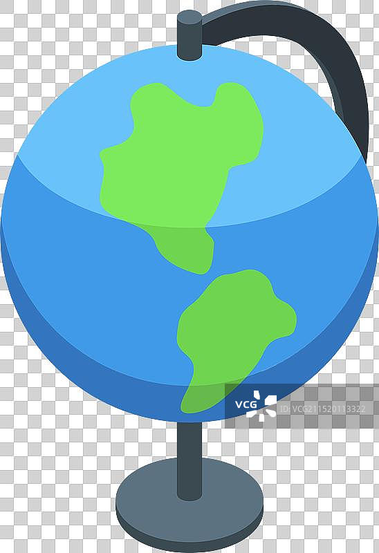 展示绿色大陆的蓝色学校地球仪图片素材