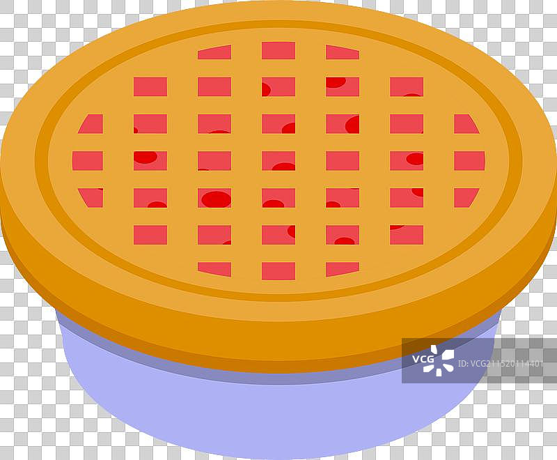 塑料容器中的新鲜烘焙樱桃派图片素材