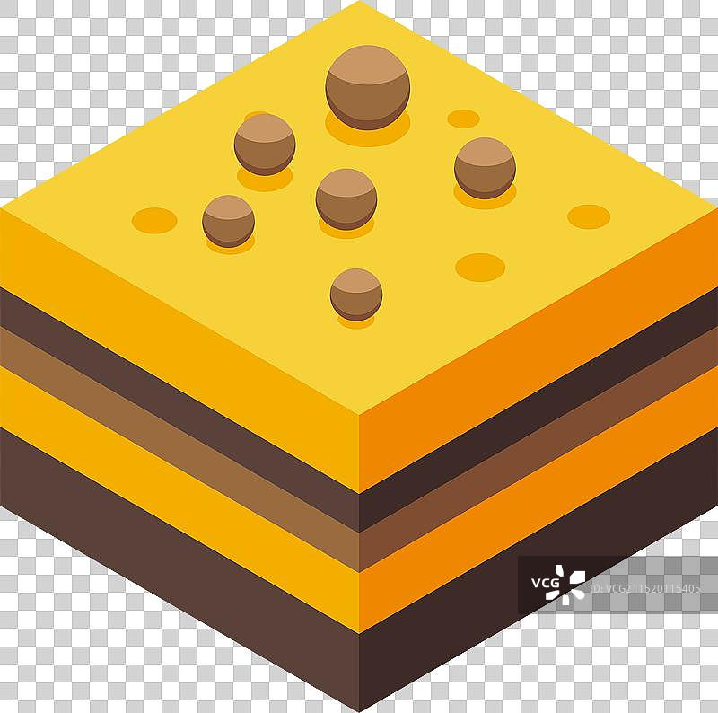 巧克力奶油美味方块蛋糕图片素材