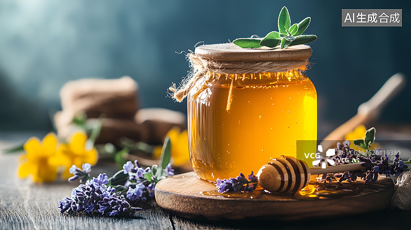 【AI数字艺术】美食食物蜂蜜图片素材