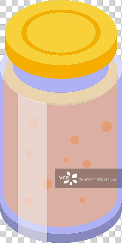 装有花生酱的黄色盖子玻璃罐图片素材