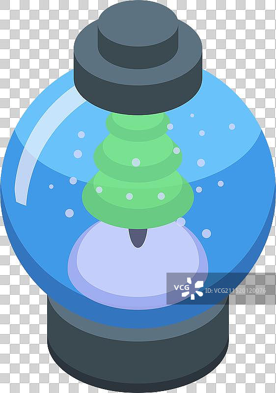 圣诞节雪景球图片素材