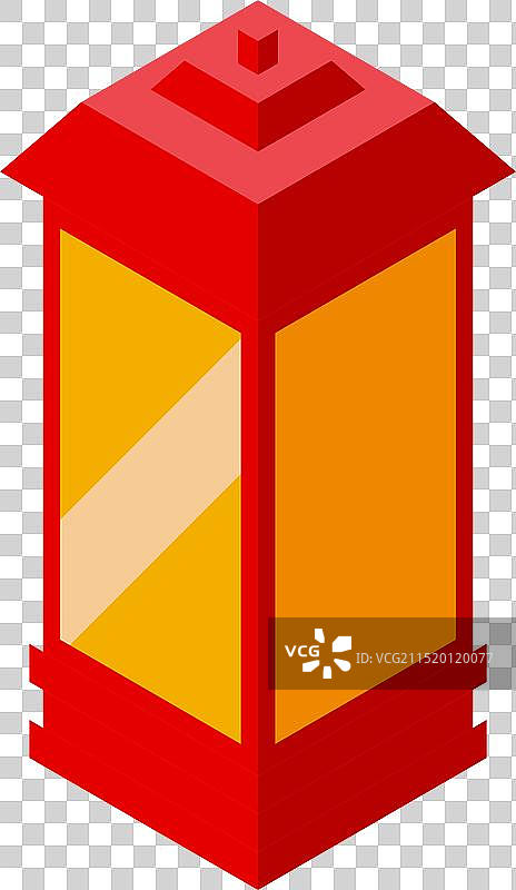 照亮夜晚的红色灯笼图片素材