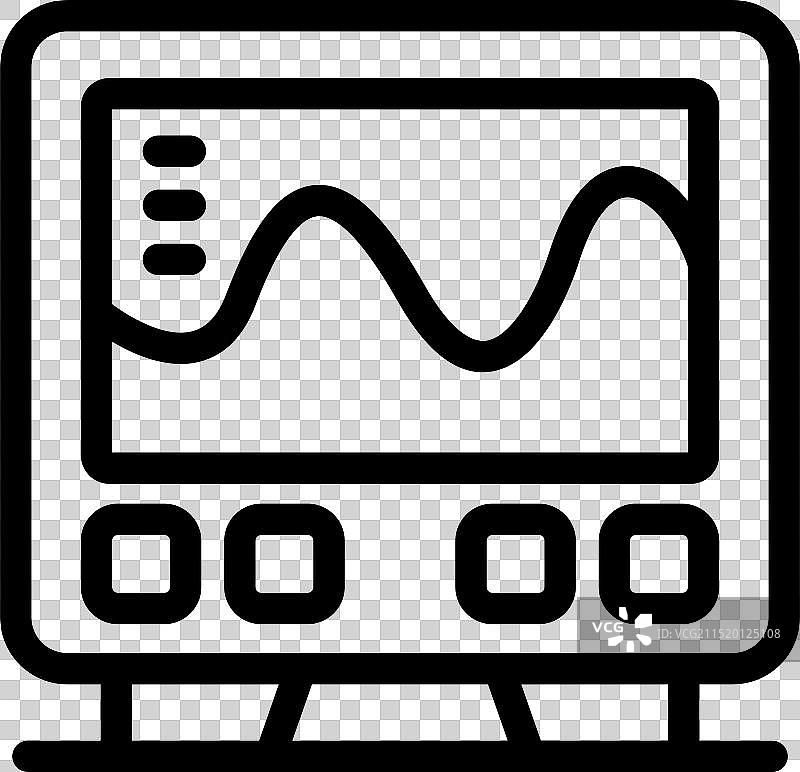 显示正弦波的电子设备图片素材
