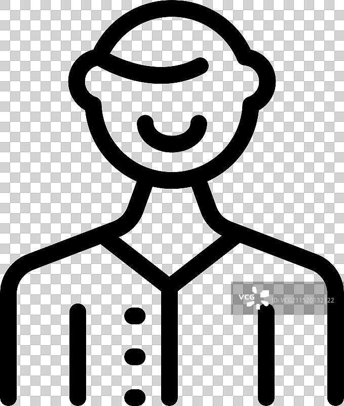 微笑的男护士穿着手术服在医院诊所图片素材