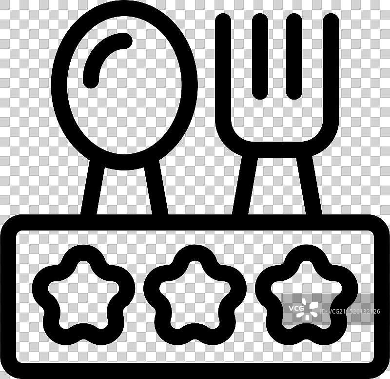 婴儿食品餐盘与勺子和叉子图标图片素材