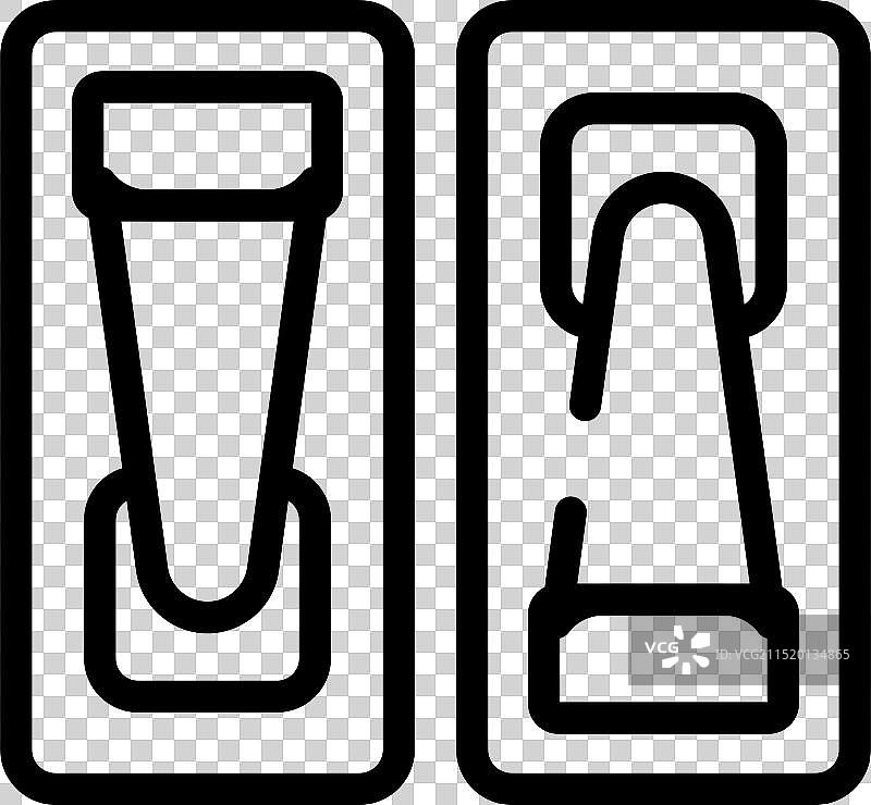 两组电源开关图片素材