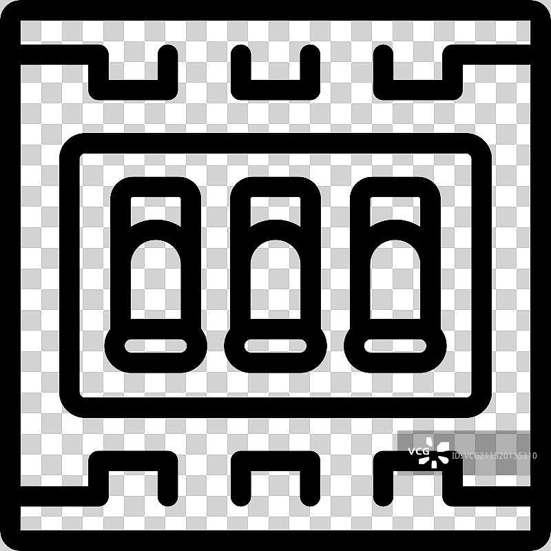 墙壁插座上的三向灯开关安装图片素材