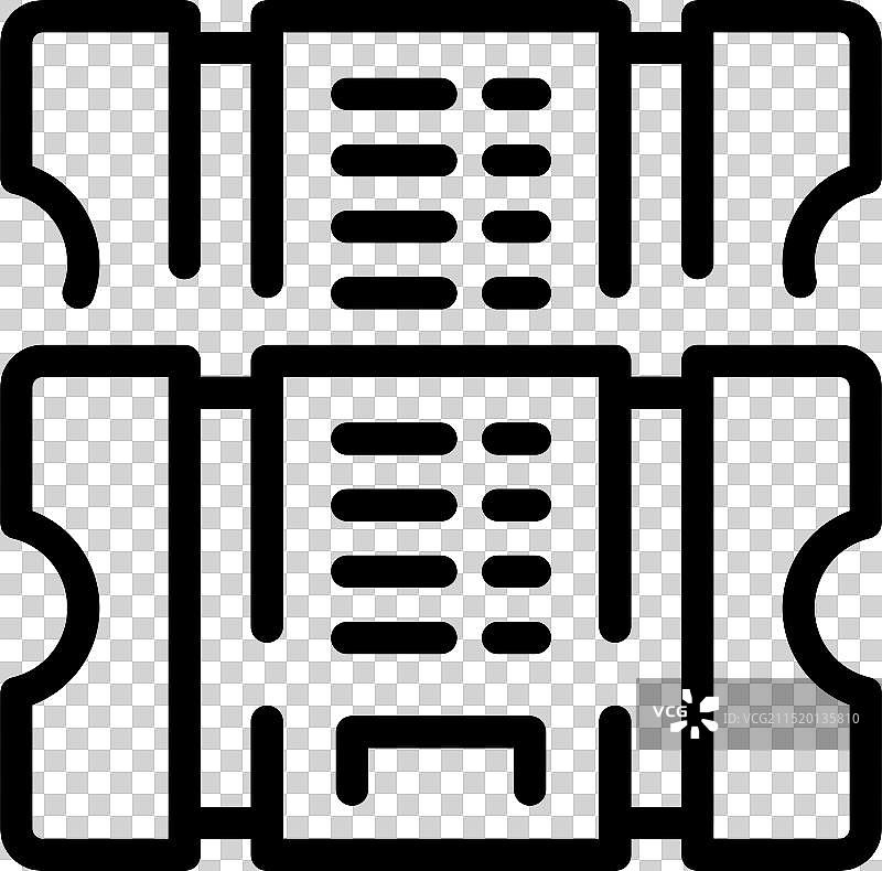 两张入场券图片素材