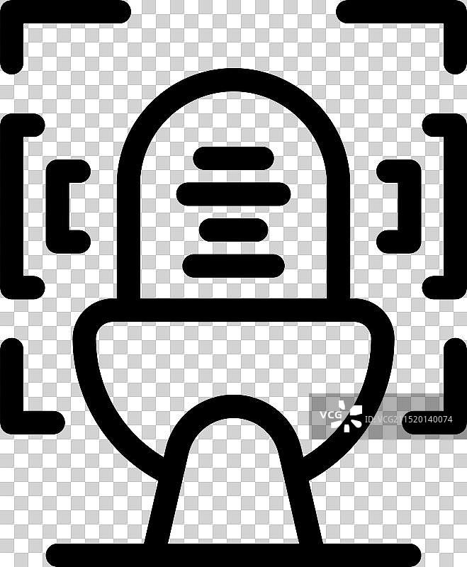 麦克风录制音频音轨图片素材