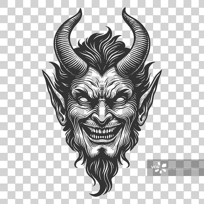 微笑的恶魔形象图片素材