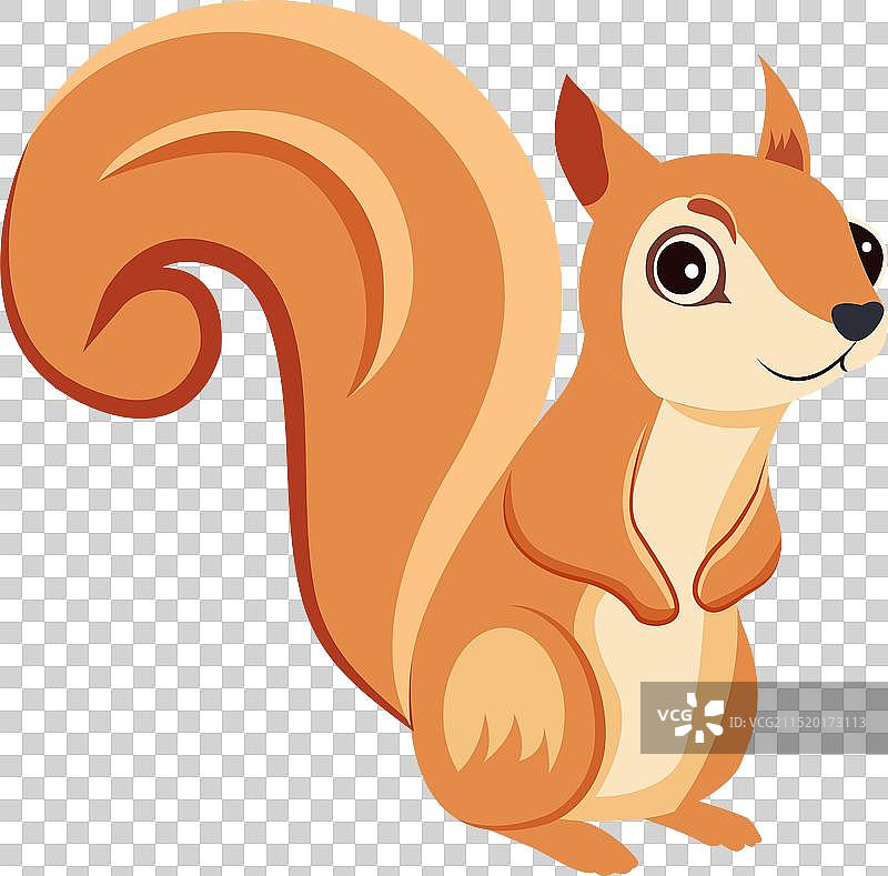 扁平风格的可爱土拨鼠图标图片素材