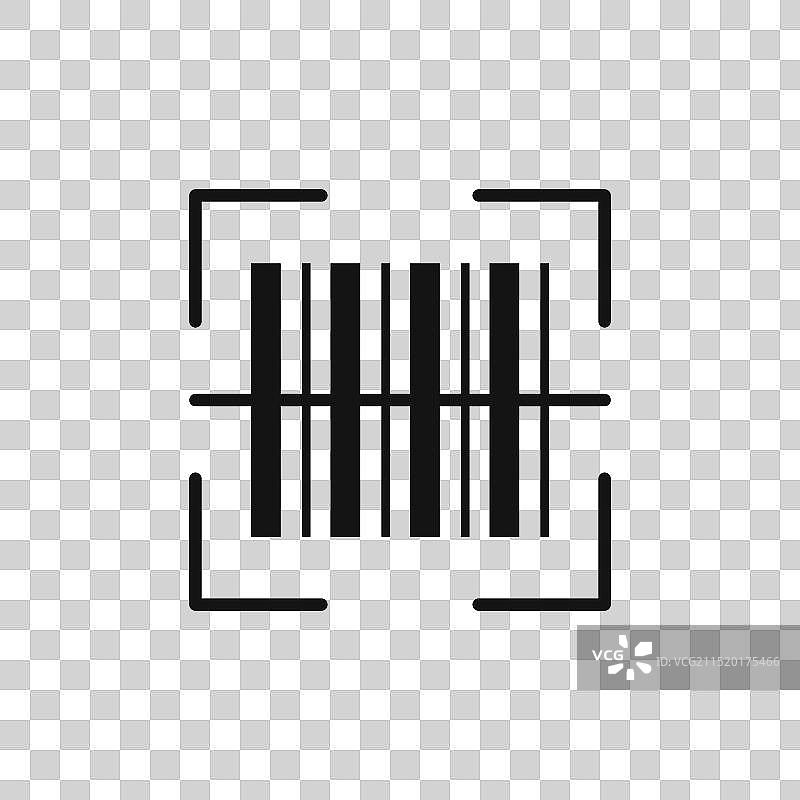 条形码扫描器图标标志轮廓图片素材