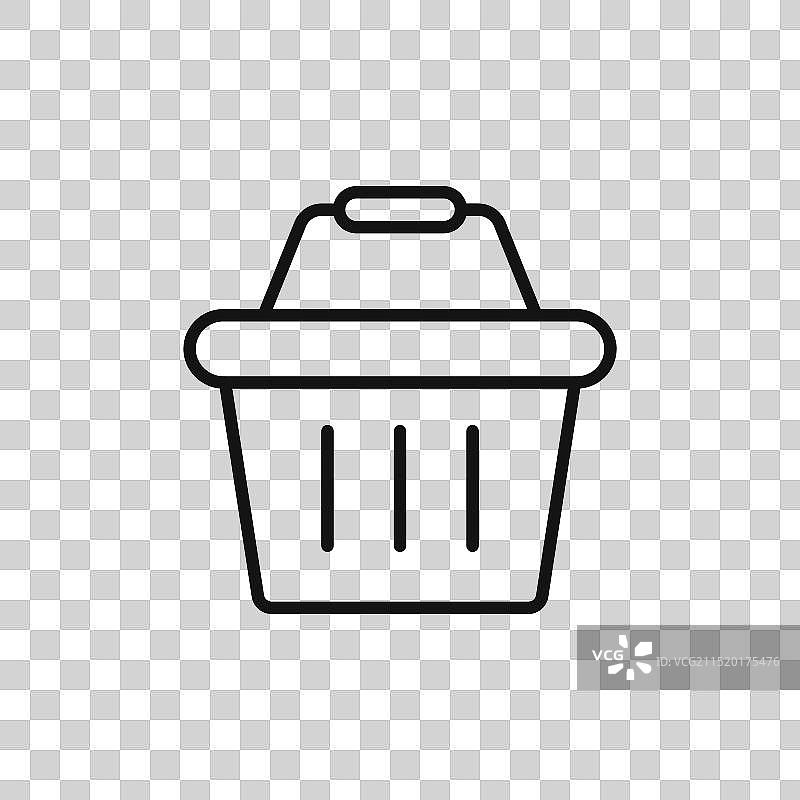 篮子图标Logo标志轮廓图片素材