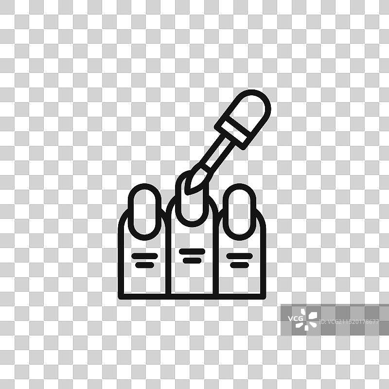 美甲抛光图标Logo标志轮廓图片素材