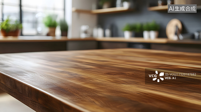 【AI数字艺术】厨房背景展台图片素材