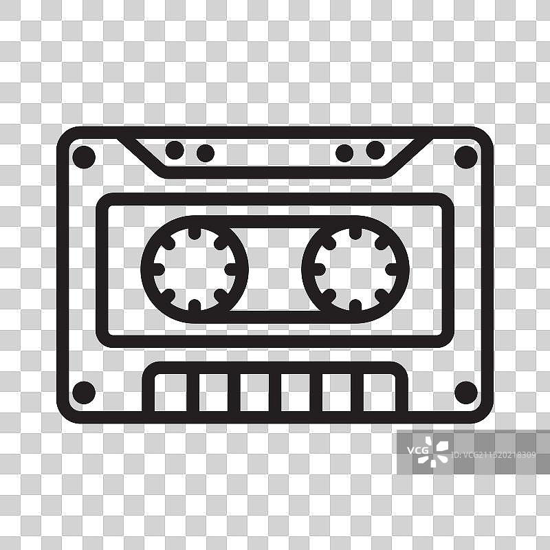 磁带盒图标符号图片素材