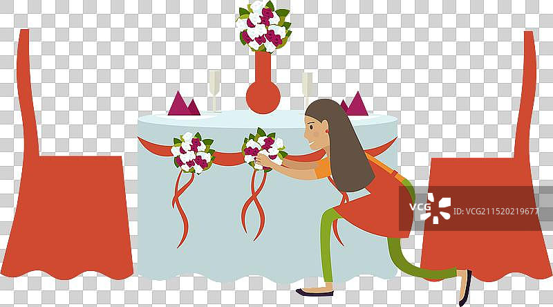 婚礼代理布置婚桌图片素材