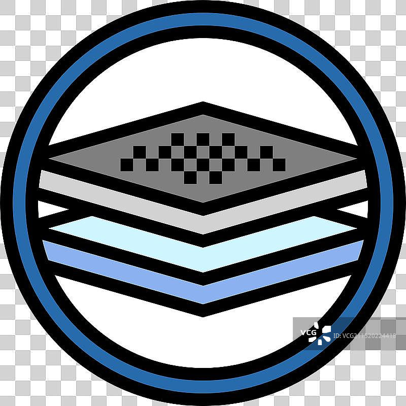 不粘涂层标签产品警示彩色图标图片素材