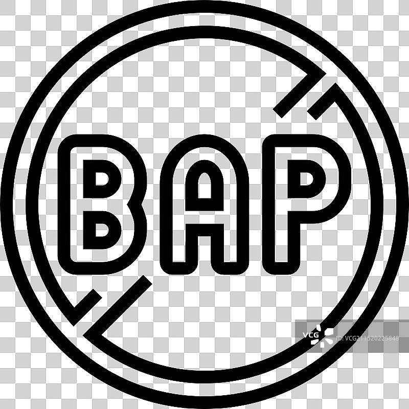 不含BPA产品标签警告线图标图片素材