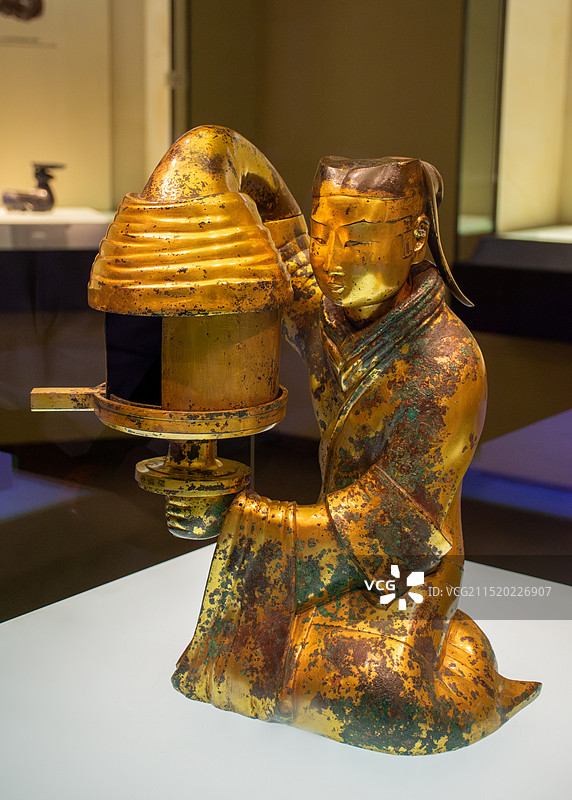 西汉 长信宫灯/河北博物院图片素材