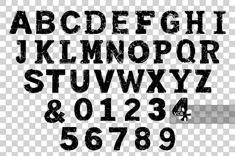 都市粗犷做旧大胆大写字体图片素材