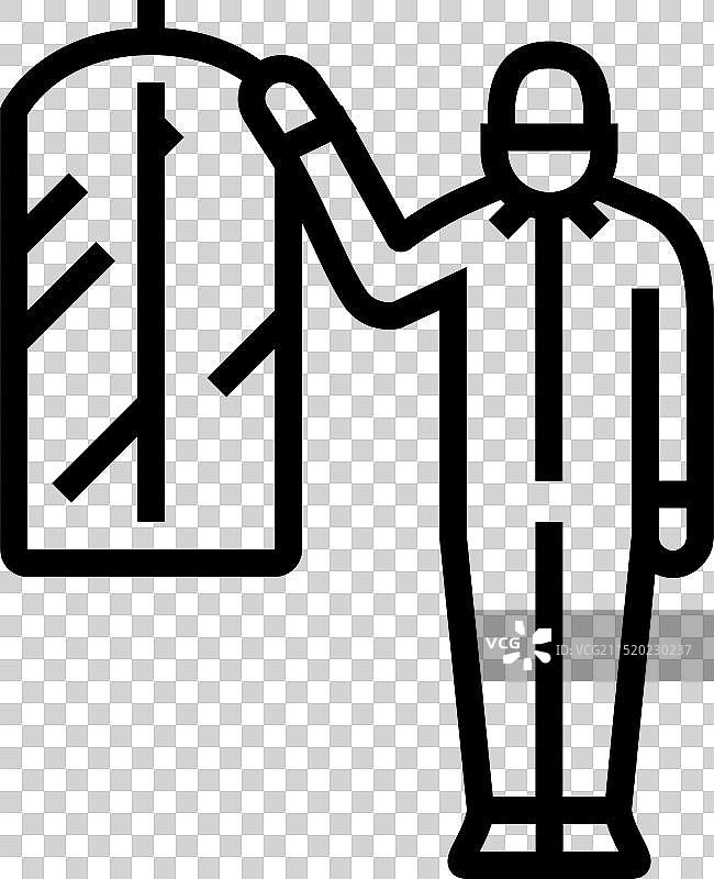 干洗店洗衣线图标图片素材