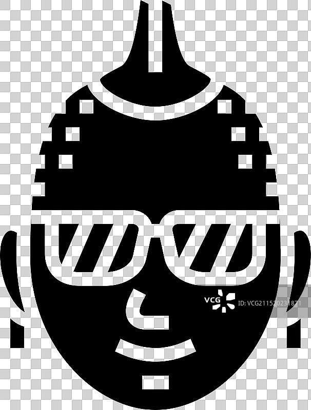 朋克次文化男孩字形图标图片素材