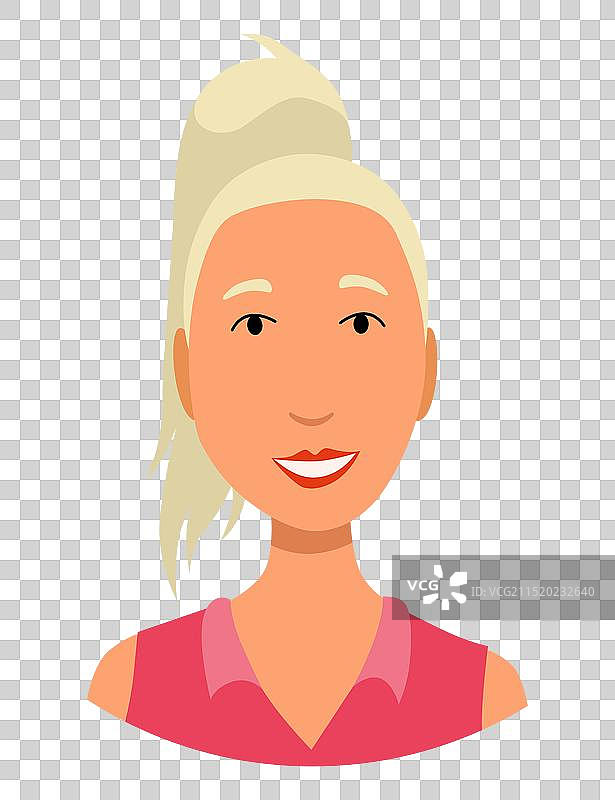 没有耳机的呼叫中心接线员头像图片素材