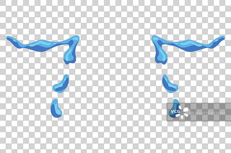 卡通泪滴图标悲伤哭泣泪水图片素材