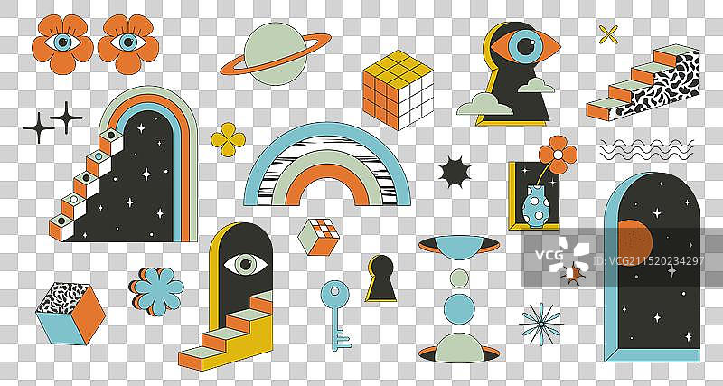 超现实迷幻现代元素图片素材