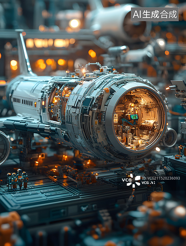 【AI数字艺术】航天梦航天科技智造图片素材