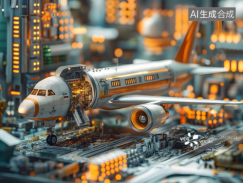 【AI数字艺术】航天梦航天科技智造图片素材