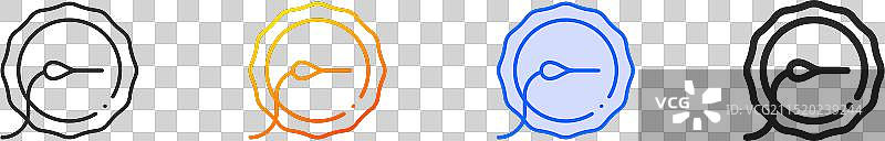 蓝色渐变刺绣绷架图标图片素材