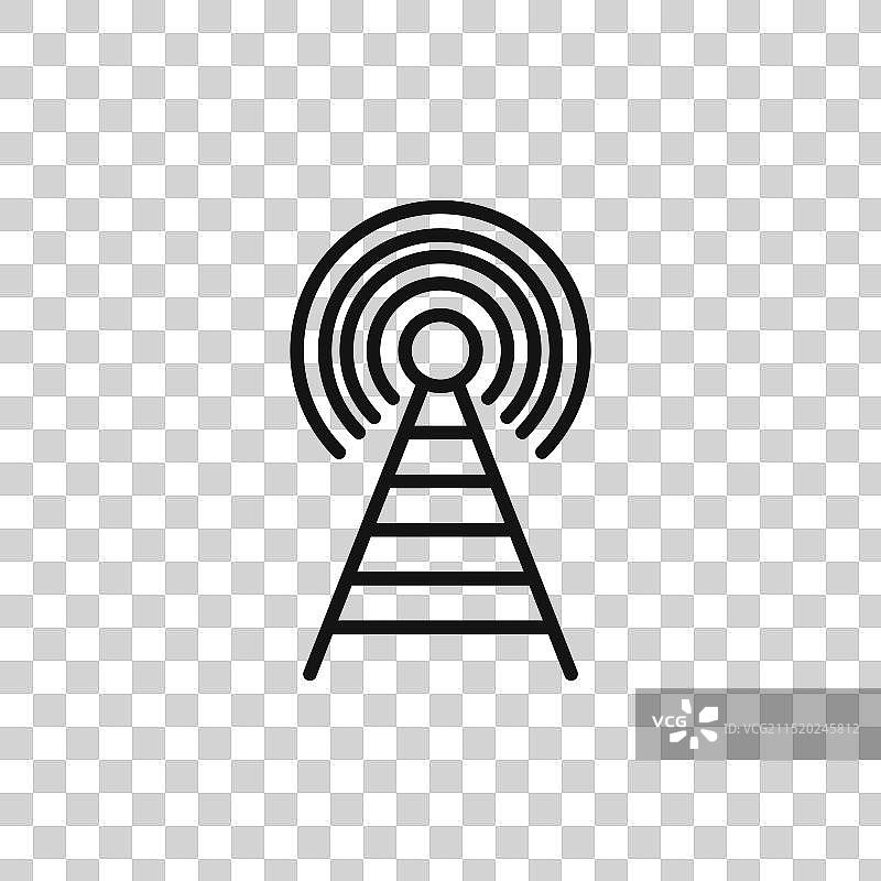 广播标志轮廓图片素材