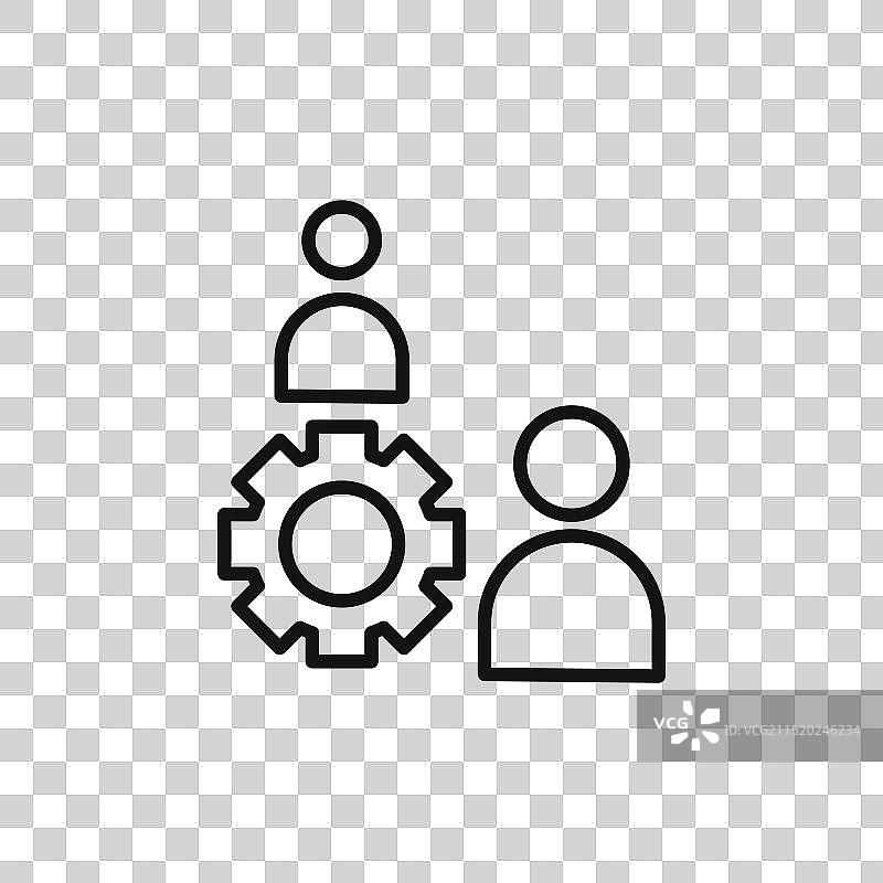 协调标志轮廓图片素材